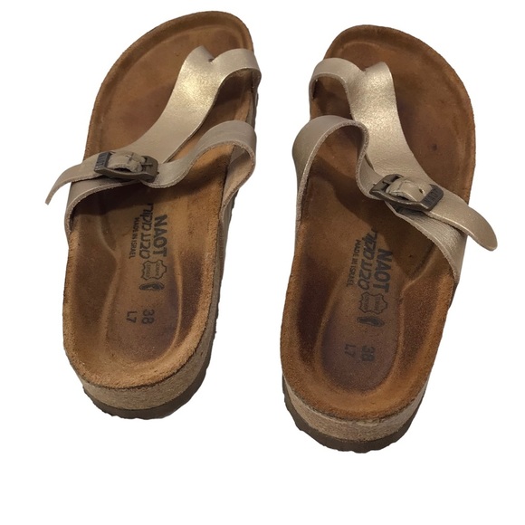 Noat Tahoe Gold Sandals size 38 L 7 - Picture 6 of 6